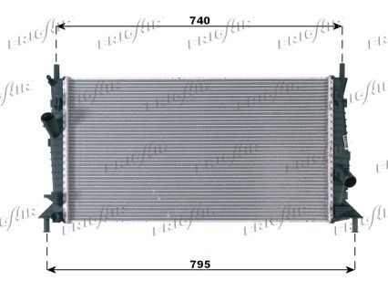 FRIGAIR Radiatore, Raffreddamento motore 0105.3084
