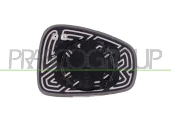 PIASTRA SPECCHIO SX-TERMICA-CONVESSA ALFA ROMEO 159 Mod 10/05 10/11