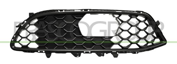 GRIGLIA DX PARAURTI ANT-NERA-CON FORO RADAR ALFA ROMEO GIULIA Mod 06/15 03/23