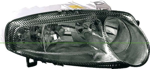 PROIETTORE DX H7+H7+H1-ELETT-CON MOTORE-NERO MOD GTA ALFA ROMEO 147 Mod 10/00 11/04