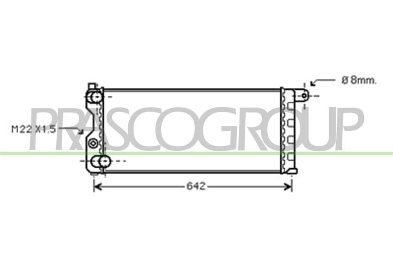 RADIATORE AUTOBIANCHI Y10 Mod 06/85 02/89
