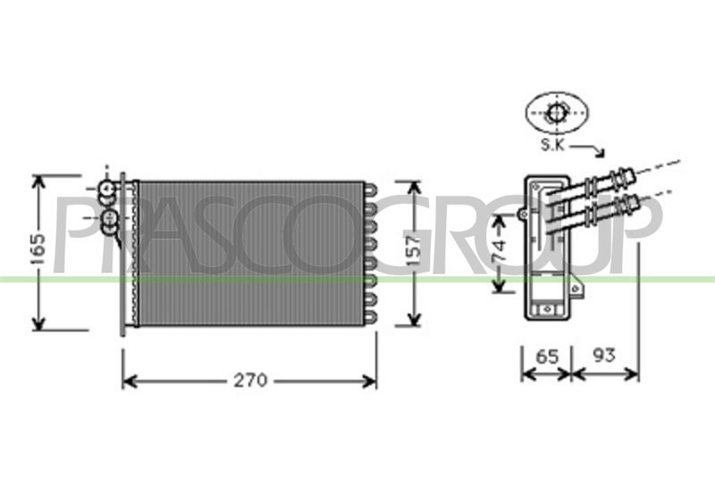 RISCALDATORE AUDI A3 3/5 PORTE (8V1/8VA) Mod 08/96 08/03