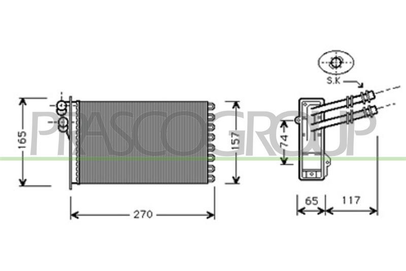 RISCALDATORE AUDI A3 3/5 PORTE (8V1/8VA) Mod 08/96 08/03