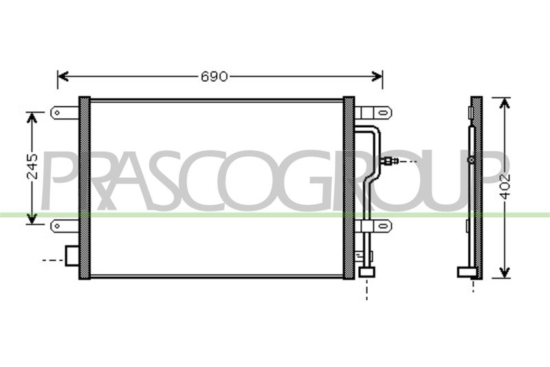 CONDENSATORE AUDI A6 Mod 06/01 04/04