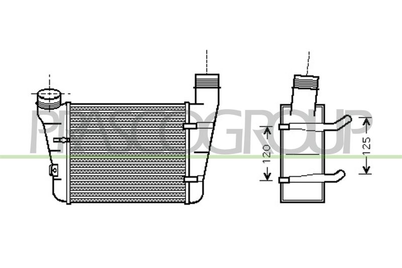 INTERCOOLER AUDI A4 (B6) Mod 10/00 09/04