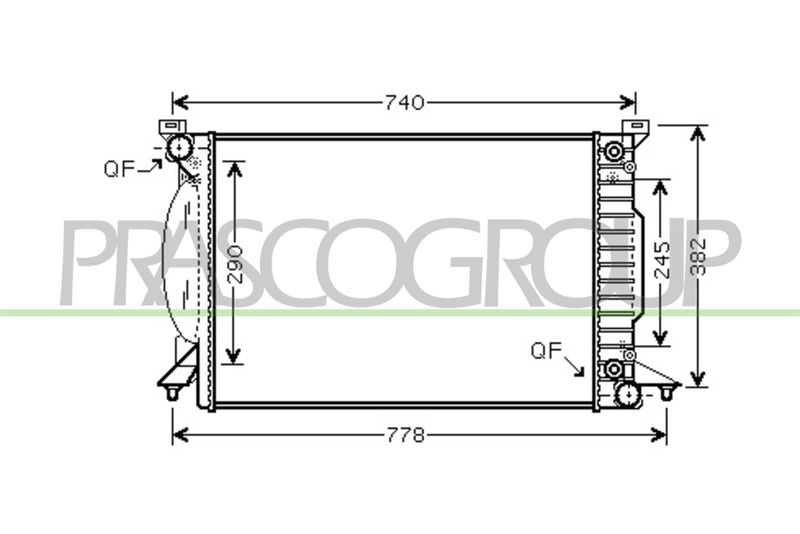 RADIATORE AUDI A4 (B7) Mod 10/04 11/07