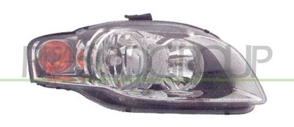 PROIETTORE DX H7+H7-ELETT-CON MOTORE-FANALE ARANCIO AUDI A4 (B7) Mod 10/04 11/07