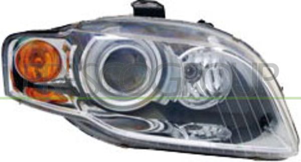 PROIETTORE DX XENON D1S-ELETT-CON MOTORE-FANALE ARANCIO AUDI A4 (B7) Mod 10/04 11/07