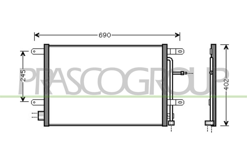 CONDENSATORE AUDI A4 (B7) Mod 10/04 11/07