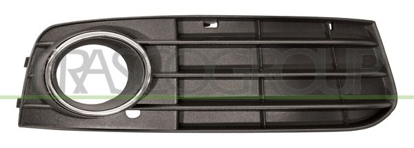 GRIGLIA DX PARAURTI ANT-NERA-CON SEDE FENDI-CON CORNICE CROMATA AUDI A4 (B8) Mod 12/07 12/11