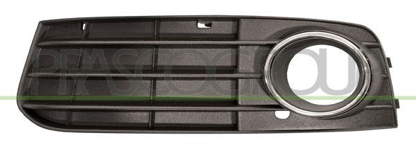 GRIGLIA SX PARAURTI ANT-NERA-CON SEDE FENDI-CON CORNICE CROMATA AUDI A4 (B8) Mod 12/07 12/11