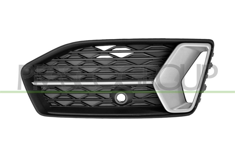 GRIGLIA DX PARAURTI ANT-NERA-GOFFRATA-CON MODANATURA ARGENTO MOD SPORT AUDI A6 (C8) Mod 05/19 -