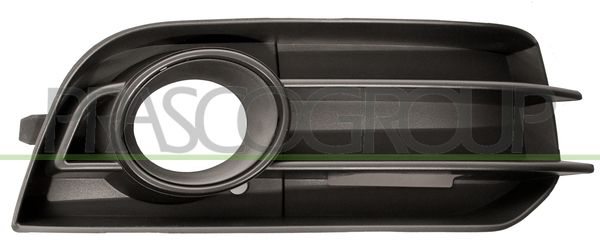 GRIGLIA DX PARAURTI ANT-NERA-CON SEDE FENDI-CON CORNICE-NERA AUDI A1 Mod 08/10 06/14