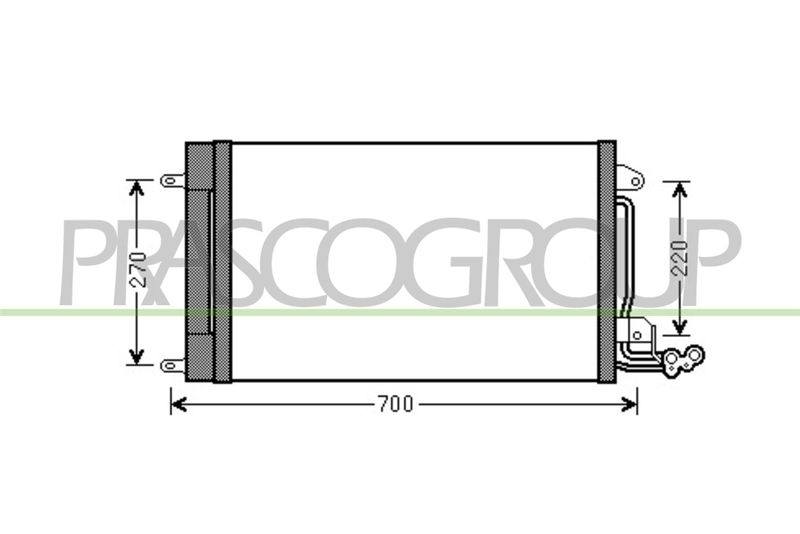 CONDENSATORE AUDI A1 Mod 08/10 06/14