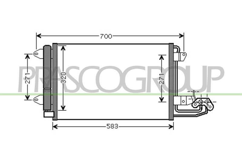 CONDENSATORE AUDI A3 3/5 PORTE (8P/8PA) Mod 09/03 06/08