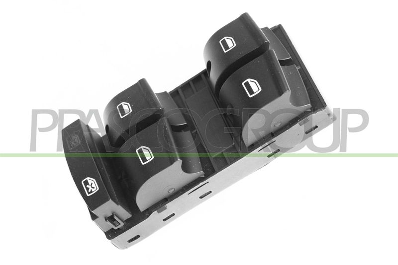 PULSANTIERA ALZACRISTALLO PORTA ANT SX-NERA-4 INTERRUTTORI-10 PINS AUDI Q7 (4L) Mod 11/06 05/09