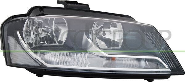 PROIETTORE SX H7+H7-ELETT-CON MOTORE AUDI A3 3/5 PORTE (8P/8PA) Mod 07/08 08/12