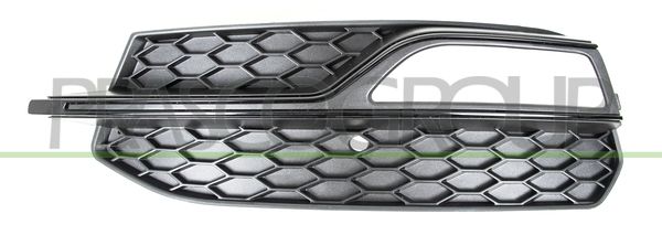 GRIGLIA SX PARAURTI ANT-NERA-CON SEDE FENDI-CON MODANATURA NERA-LUCIDA-CHIUSA MOD S-LINE AUDI A3 3/5 PORTE (8V1/8VA) Mod 09/12 02/16