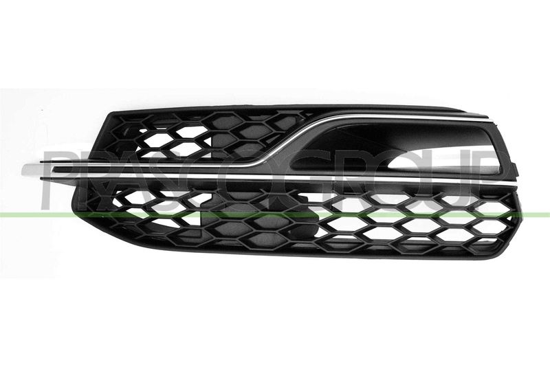 GRIGLIA SX PARAURTI ANT-NERA-CON MODANATURA ARGENTO-APERTA MOD S3 AUDI A3 3/5 PORTE (8V1/8VA) Mod 09/12 02/16