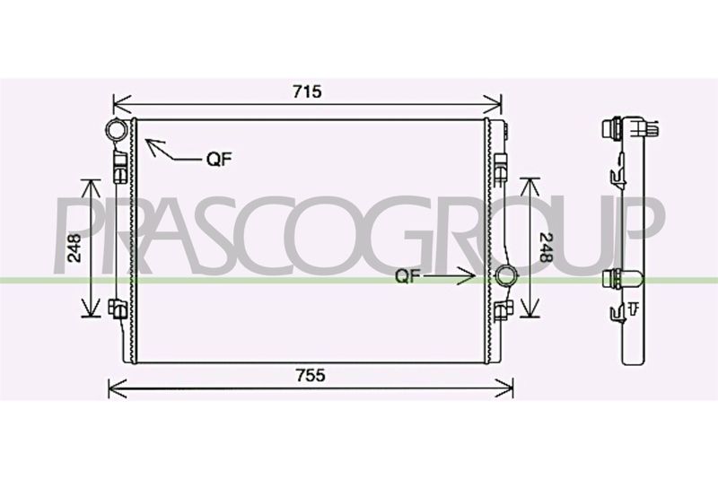RADIATORE AUDI A3 3/5 PORTE (8V1/8VA) Mod 09/12 02/16