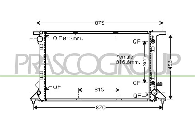 RADIATORE AUDI Q5 (8R) Mod 11/08 08/11