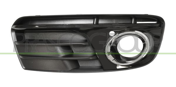 GRIGLIA DX PARAURTI ANT-NERA-LUCIDA-CON SEDE FENDI-CON CORNICE CROMATA AUDI Q5 (8R) Mod 09/12 12/16