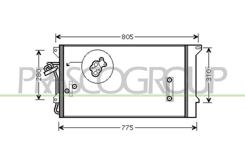 CONDENSATORE AUDI Q7 (4L) Mod 11/06 05/09