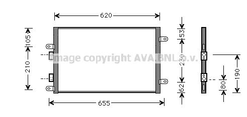 PRASCO Condensatore, Climatizzatore AL5077