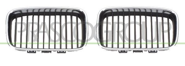 GRIGLIA RADIATORE SX-NERA-CON CORNICE CROMATA MOD > 08/96 BMW 3 SERIES E36 Mod 12/90 04/98