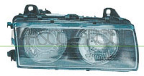 PROIETTORE DX H7+H7-MANUALE/ELETT-SENZA MOTORE MOD 09/94 > BMW 3 SERIES E36 Mod 12/90 04/98