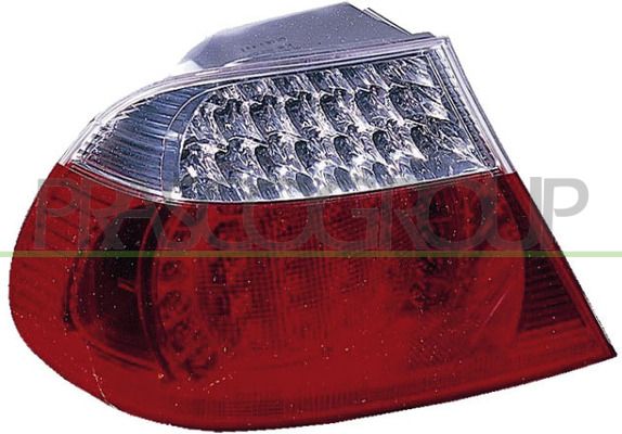 FANALE POST DX-ESTERNO-SENZA PORTALAMPADA-ROSSO-BIANCO-LED BMW 3 SERIES E46 COUPE' Mod 09/03 09/06