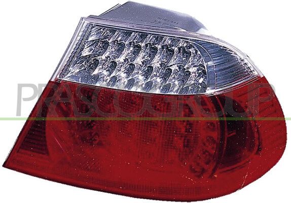 FANALE POST SX-ESTERNO-SENZA PORTALAMPADA-ROSSO-BIANCO-LED BMW 3 SERIES E46 COUPE' Mod 09/03 09/06