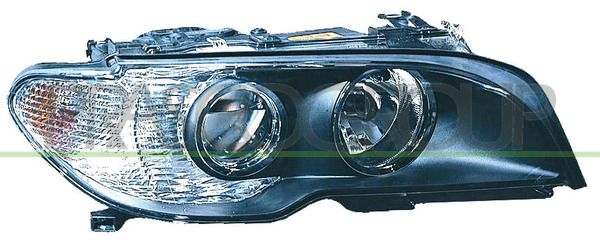 PROIETTORE DX H7+H7-ELETT-NERO-FANALE BIANCO BMW 3 SERIES E46 COUPE' Mod 09/03 09/06
