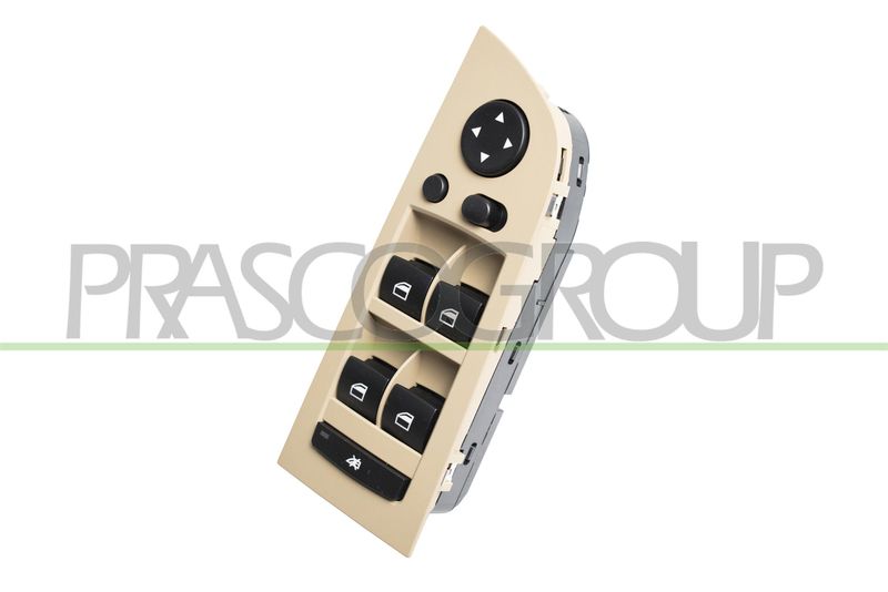 PULSANTIERA ALZACRISTALLO PORTA ANT SX-BEIGE-4 INTERRUTTORI-CON FUNZIONE CHIUSURA RETROVISORI-18 PINS BMW 3 SERIES E90/E91 Mod 03/09 08/11