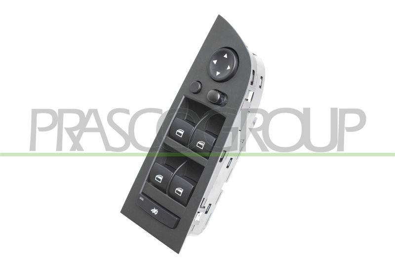 PULSANTIERA ALZACRISTALLO PORTA ANT SX-NERA-4 INTERRUTTORI-CON FUNZIONE CHIUSURA RETROVISORI-CON COPERTURA-18 PINS BMW X1 E84 Mod 07/09 05/12