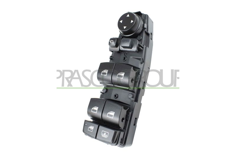 PULSANTIERA ALZACRISTALLO PORTA ANT SX-NERA-4 INTERRUTTORI-CON FUNZIONE PARASOLE POST-6 PINS BMW 3 SERIES F30/F31 LCI Mod 01/15 10/18