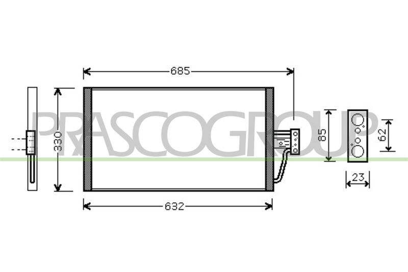 CONDENSATORE BMW 7 SERIES E38 Mod 09/98 12/02