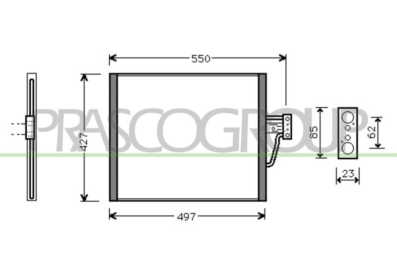 CONDENSATORE BMW 5 SERIES E39 Mod 11/95 08/00
