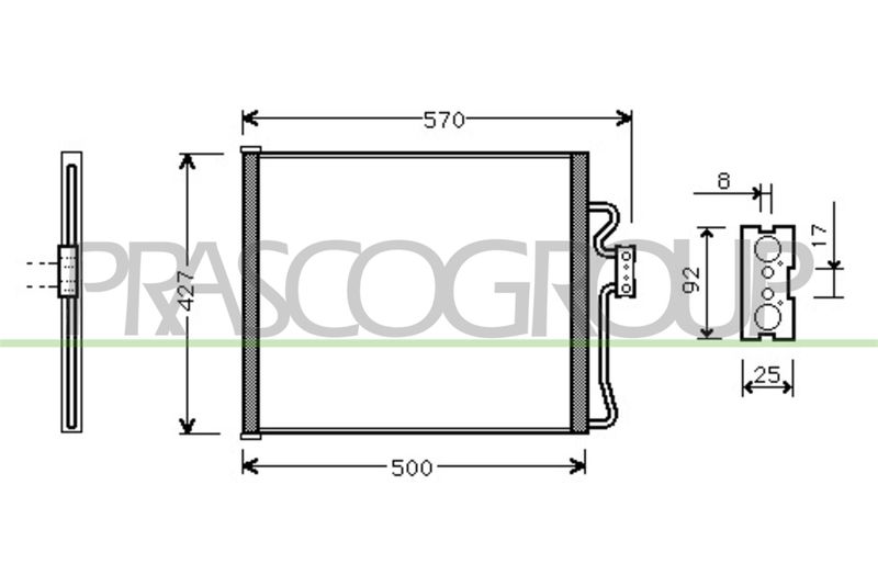 CONDENSATORE BMW 5 SERIES E39 Mod 09/00 06/03