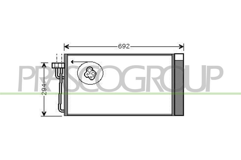 CONDENSATORE BMW 7 SERIES E65 Mod 01/03 12/05