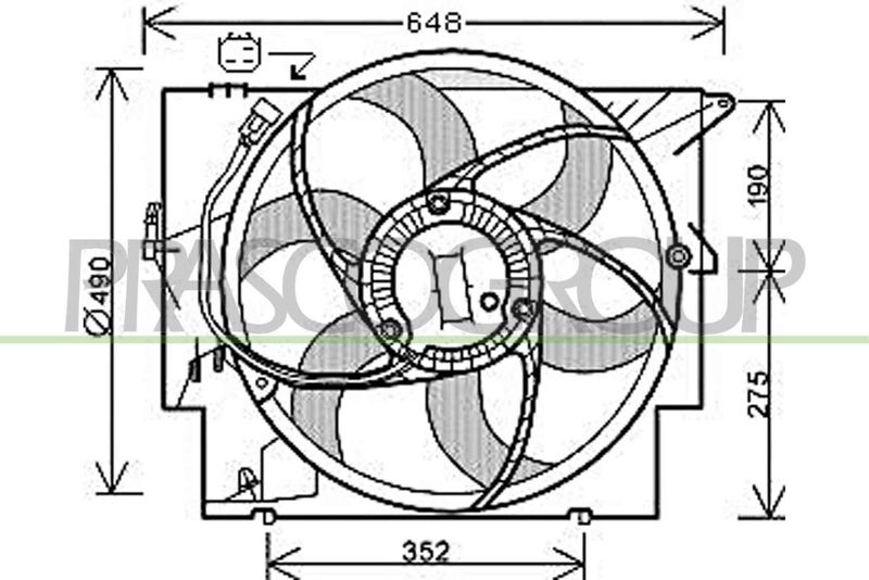 PRASCO Ventola, Raffreddamento motore BM120F001