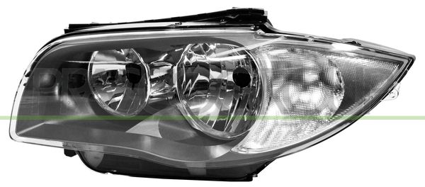 PROIETTORE SX H7+H7-ELETT-SENZA MOTORE-GRIGIO SCURO MOD 09 > 11 BMW 1 SERIES E87/E81 LCI Mod 05/07 01/11