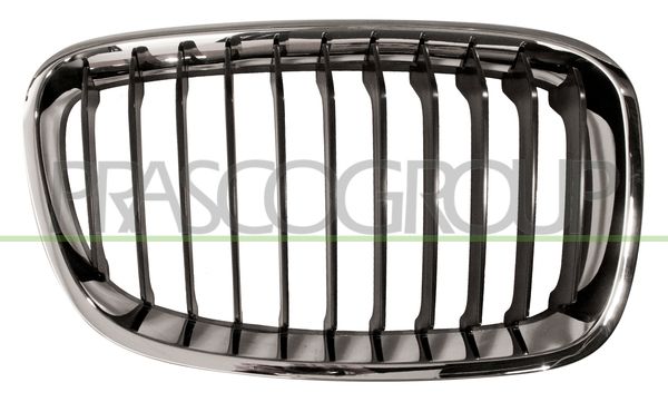 GRIGLIA RADIATORE DX-NERA-CON CORNICE CROMATA MOD BASIS BMW 1 SERIES F20/F21 Mod 02/11 01/15