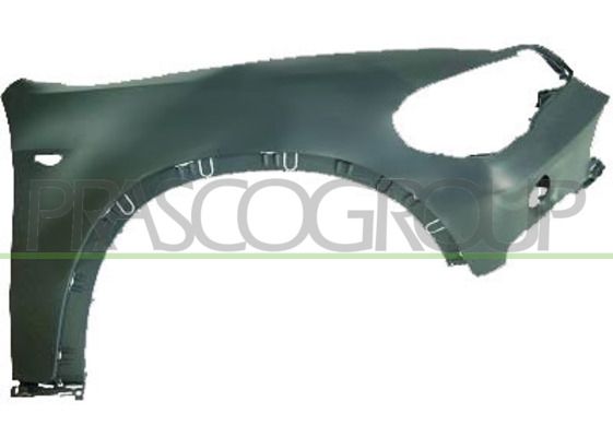 PARAFANGO ANT DX-PLASTICA-CON FORI LUCCIOLA E MODANATURA BMW X5 E70 Mod 01/07 03/10