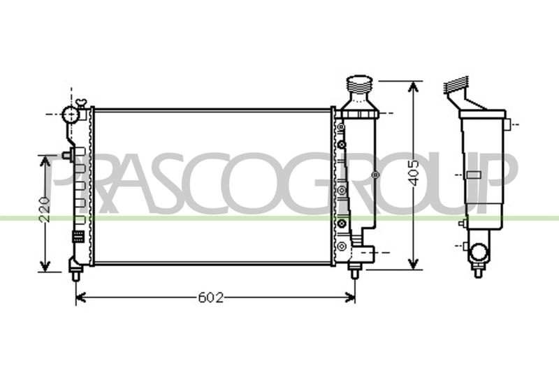 RADIATORE CITROEN SAXO Mod 09/99 04/04