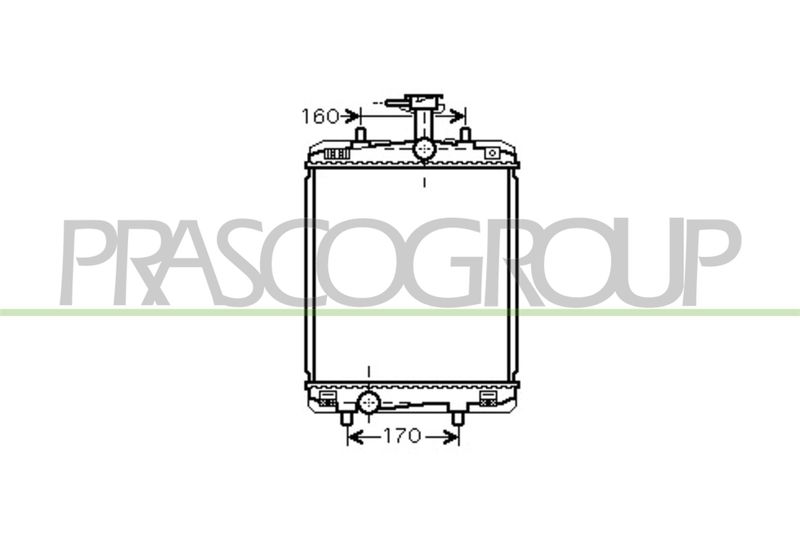 RADIATORE CITROEN C1 Mod 06/05 12/08