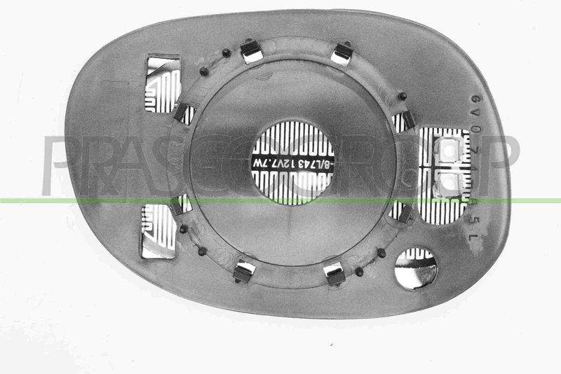 PIASTRA SPECCHIO SX-TERMICA-ASFERICA CITROEN C3 Mod 04/02 09/05