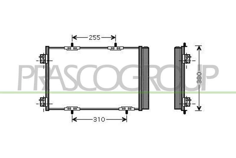 CONDENSATORE CITROEN C3 PICASSO Mod 01/09 12/11