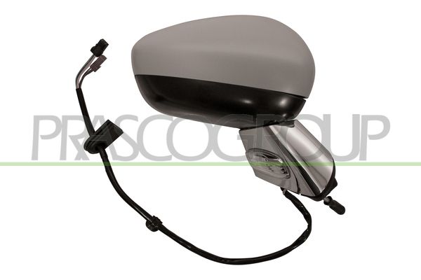 RETROVISORE DX-ELETT-CON PRIMER-TERMICO-CHIUDIBILE-CON FANALE-CON SONDA-CON BASE CROMATA-CONVESSO-11 PINS CITROEN C3 Mod 09/09 05/13