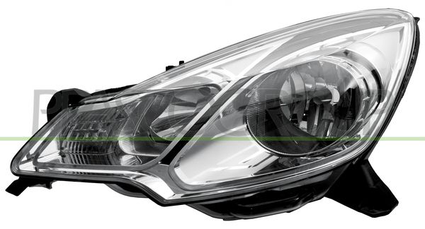 PROIETTORE SX H1+H7-ELETT-CON MOTORE-NERO CITROEN C3 Mod 06/13 08/16